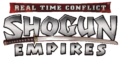 Real Time Conflict Shogun Empires title screen for Nintendo DS